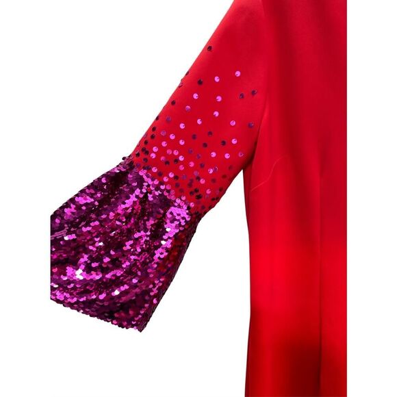 Sachin & Babi Byzas Gown Cerise - Pre-Owned - Picture 3 of 5